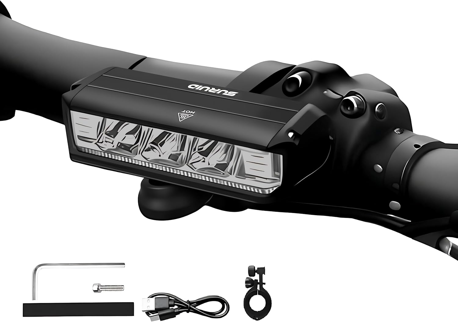 Super Bright LED Bike Light USB Rechargeable Headlights