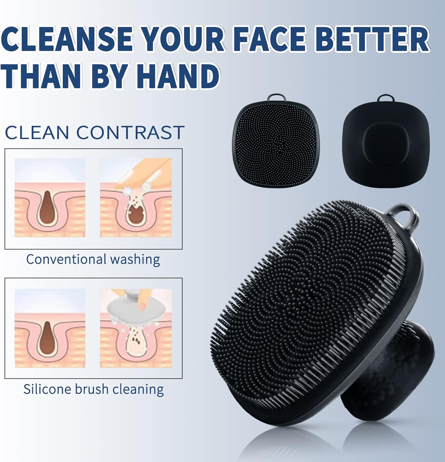 VWMYQ Silicone Face Scrubber