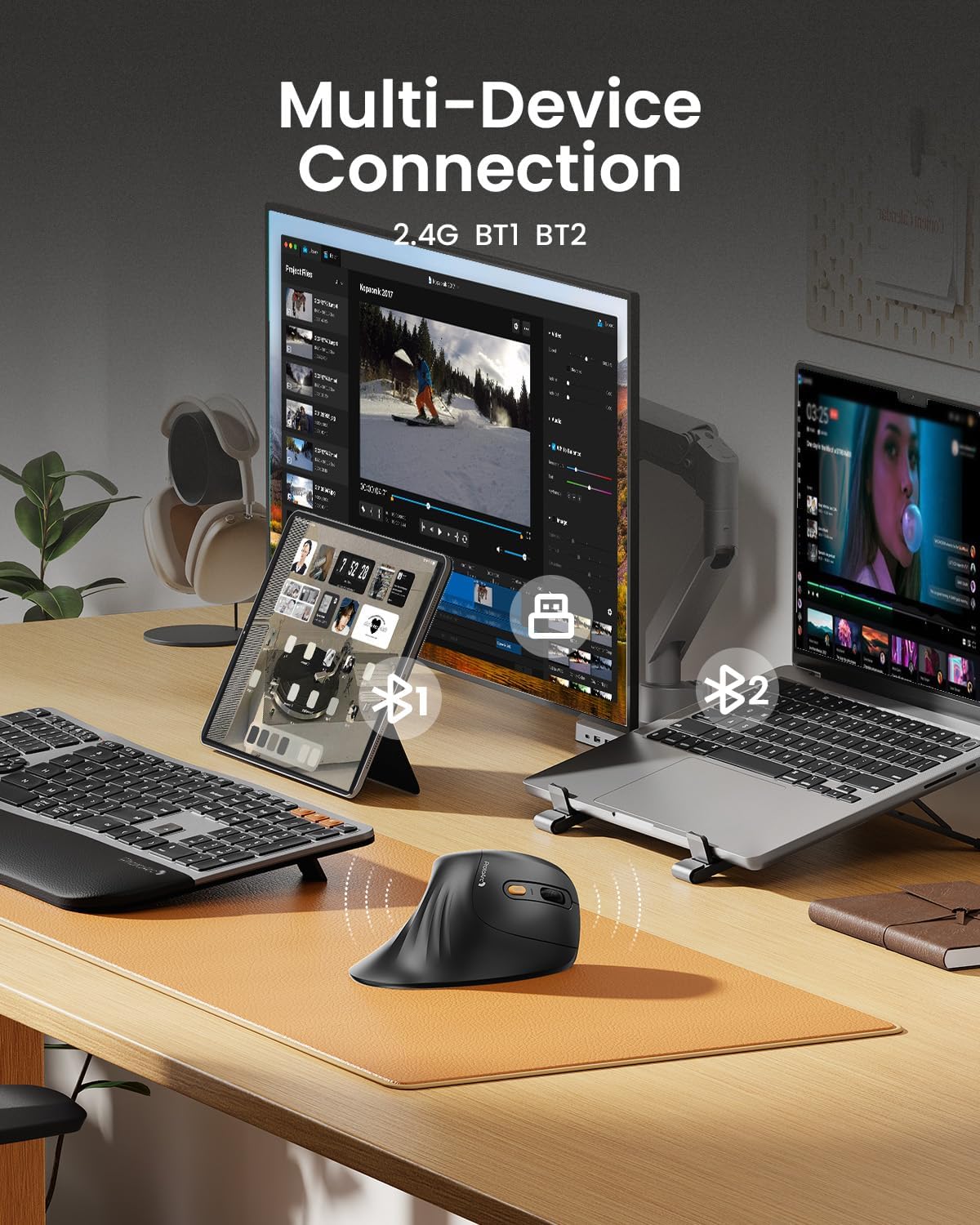 ProtoArc Wireless Ergonomic Vertical Mouse