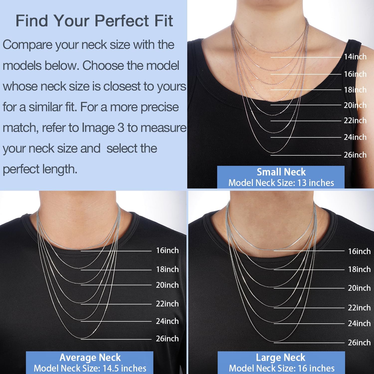 Jewlpire 18K Gold Plated 925 Sterling Silver Chain Necklace