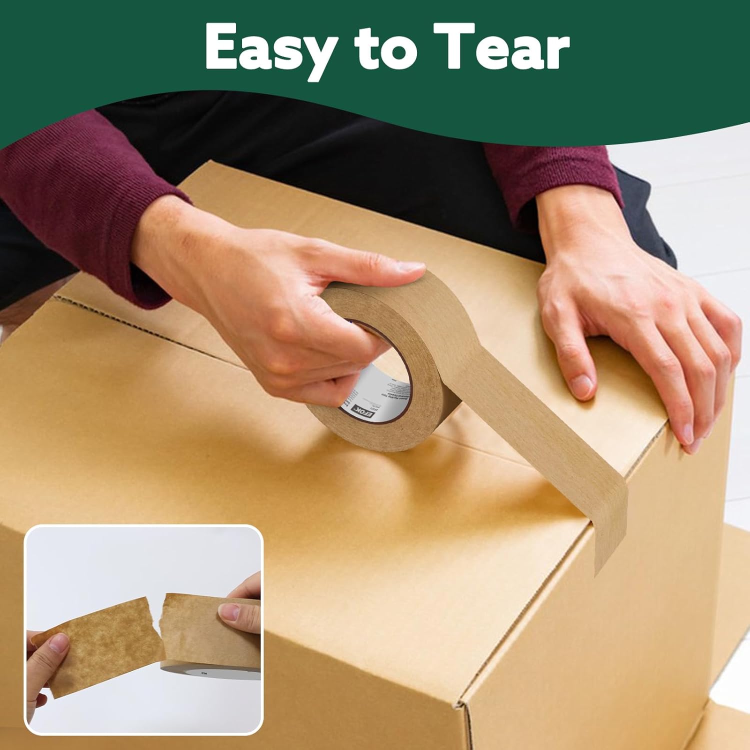 2025 Upgrade Brown Packing Tape 6 Pack