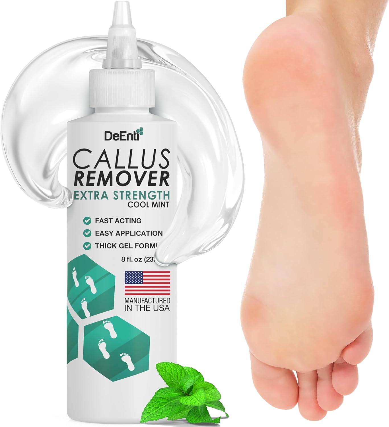 DeEnti Callus Remover for Feet Extra Strength Foot Callus Remover Gel