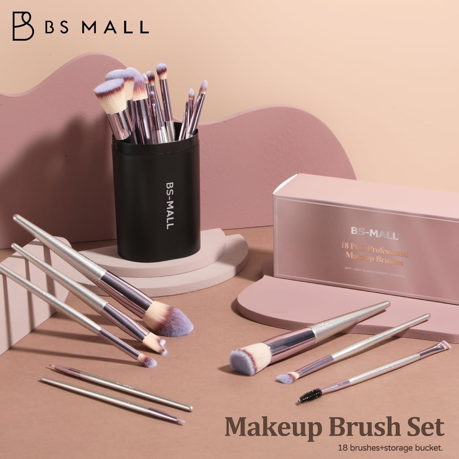 BS-MALL 18 Pcs Makeup Brush Set