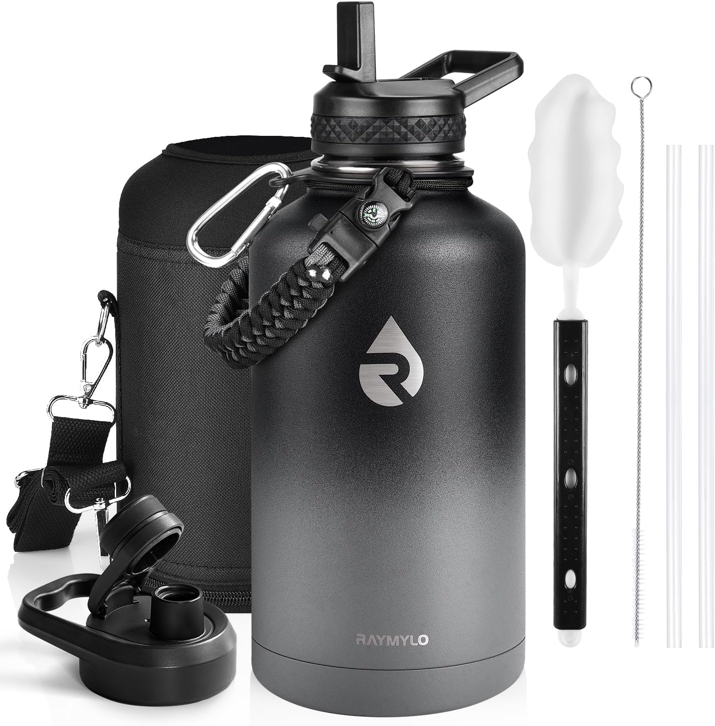 64oz Insulated Water Bottle Stainless Steel
