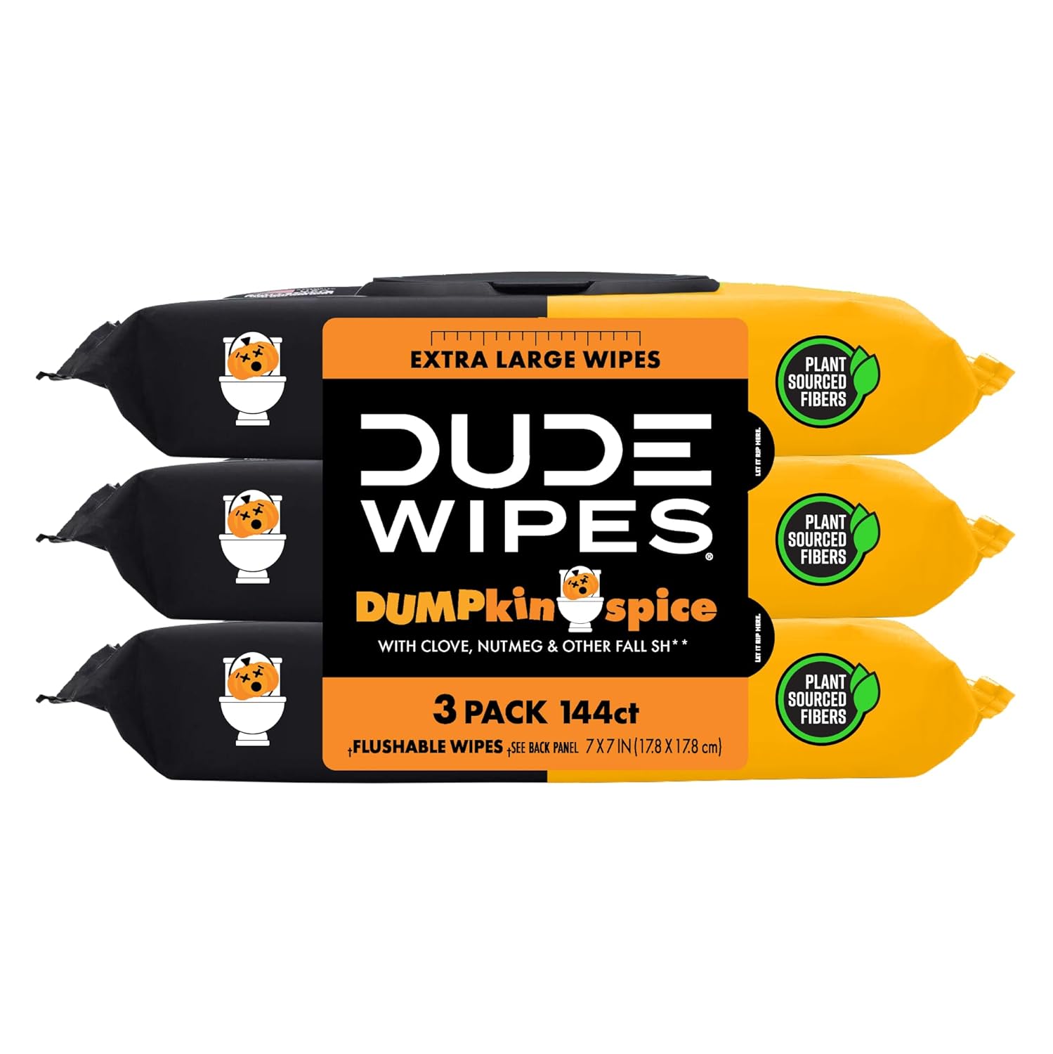 DUDE Wipes Flushable Wipes Unscented Extra-Large
