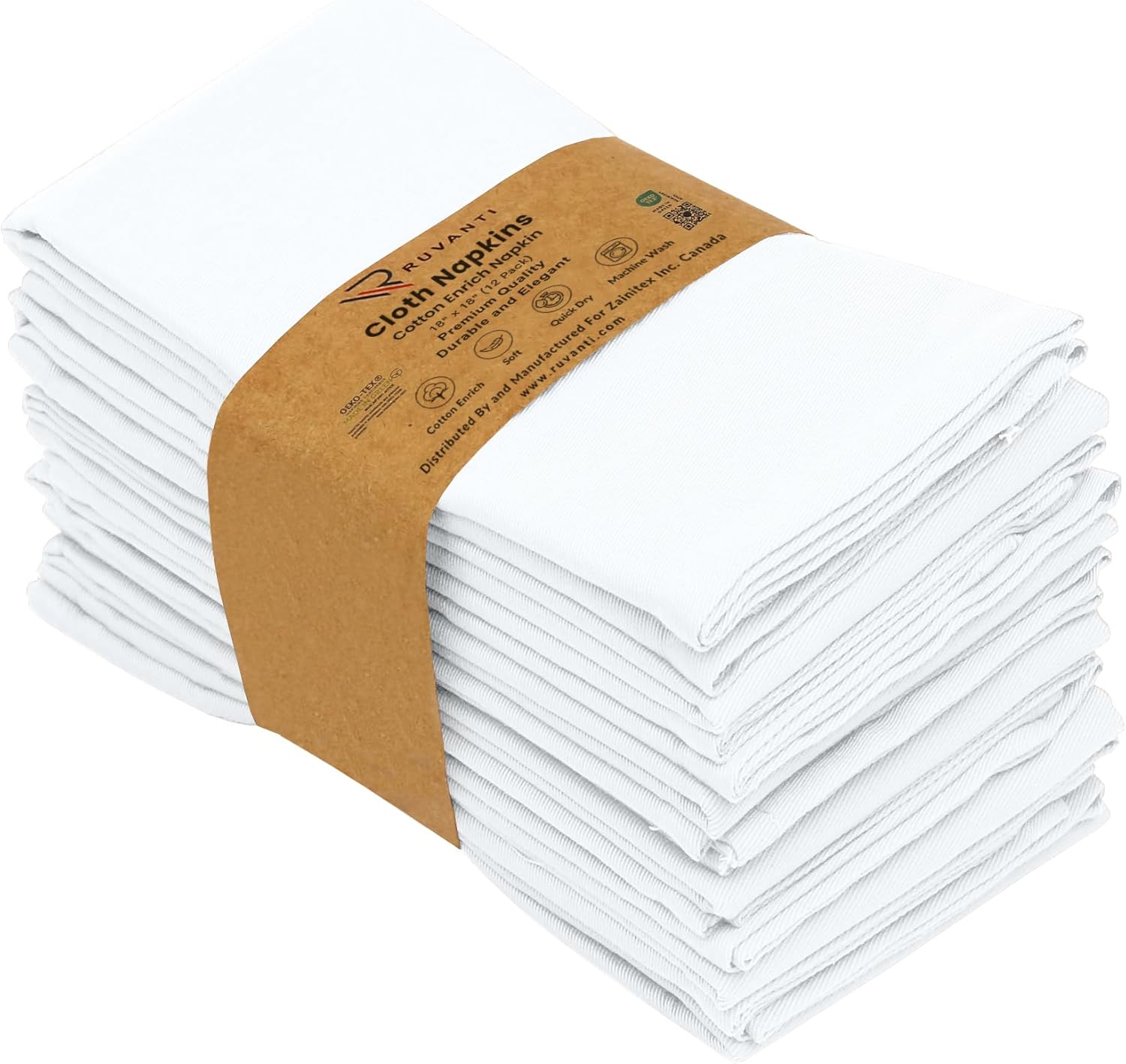 Ruvanti Cloth Napkins Set of Napkins Cloth Washable