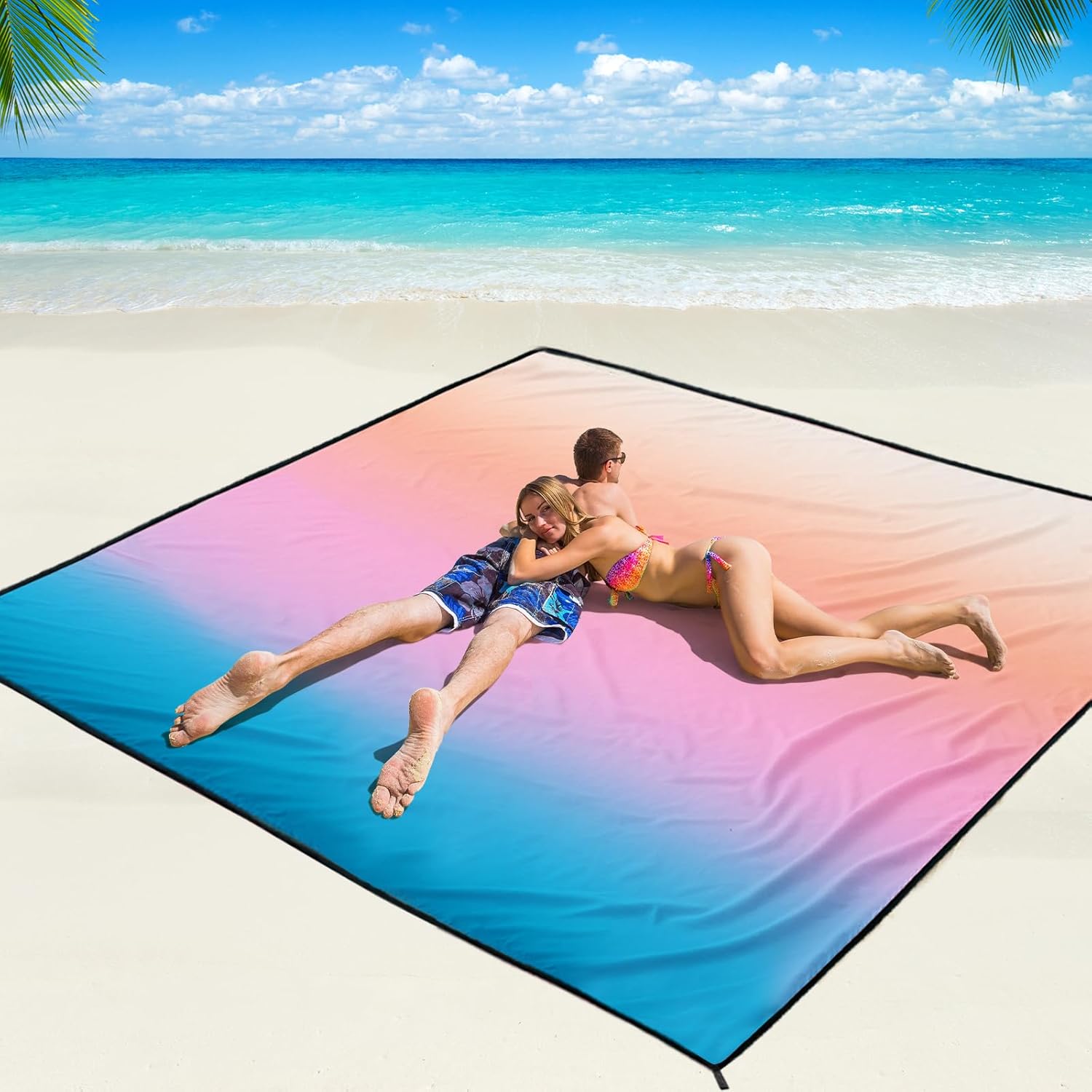 Beach Blanket Waterproof Sandproof Beach Mat