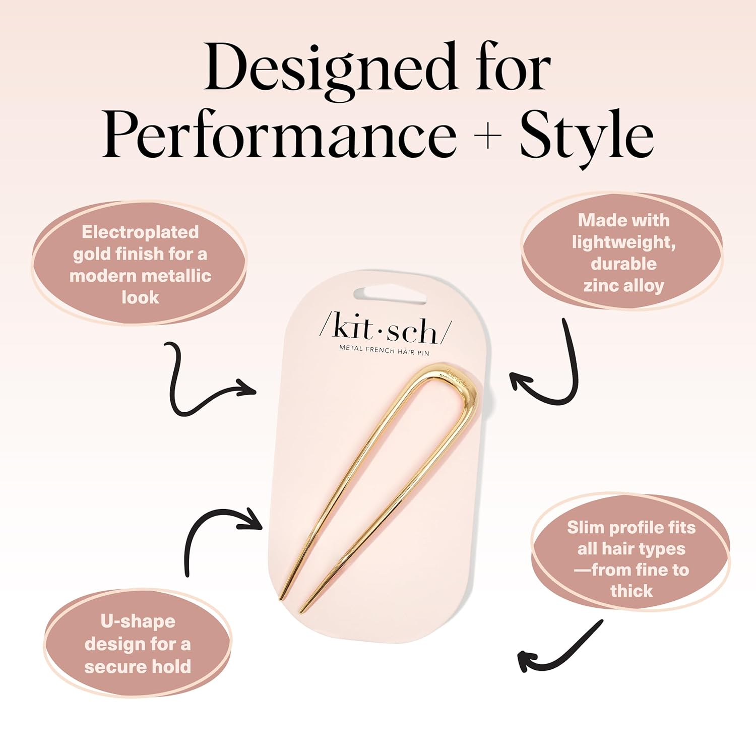 Kitsch French Hair Pin for Women