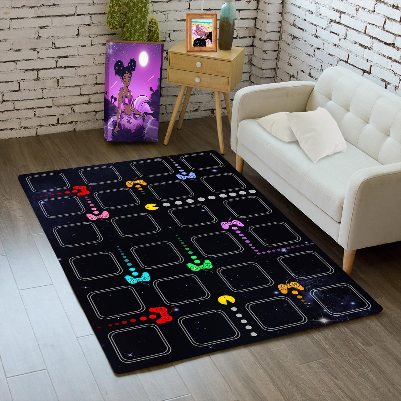 Gaming Area Rugs for Boys Cool Game Style Bedroom