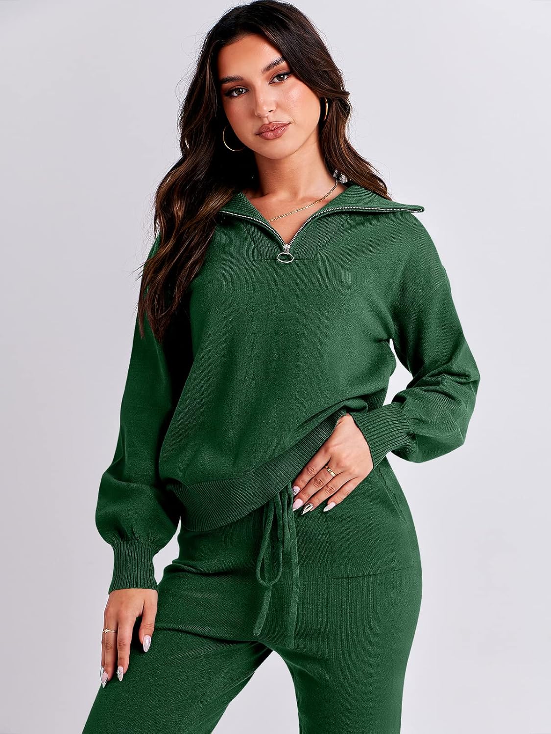 Women's Knit Jogger Tracksuit Outfit