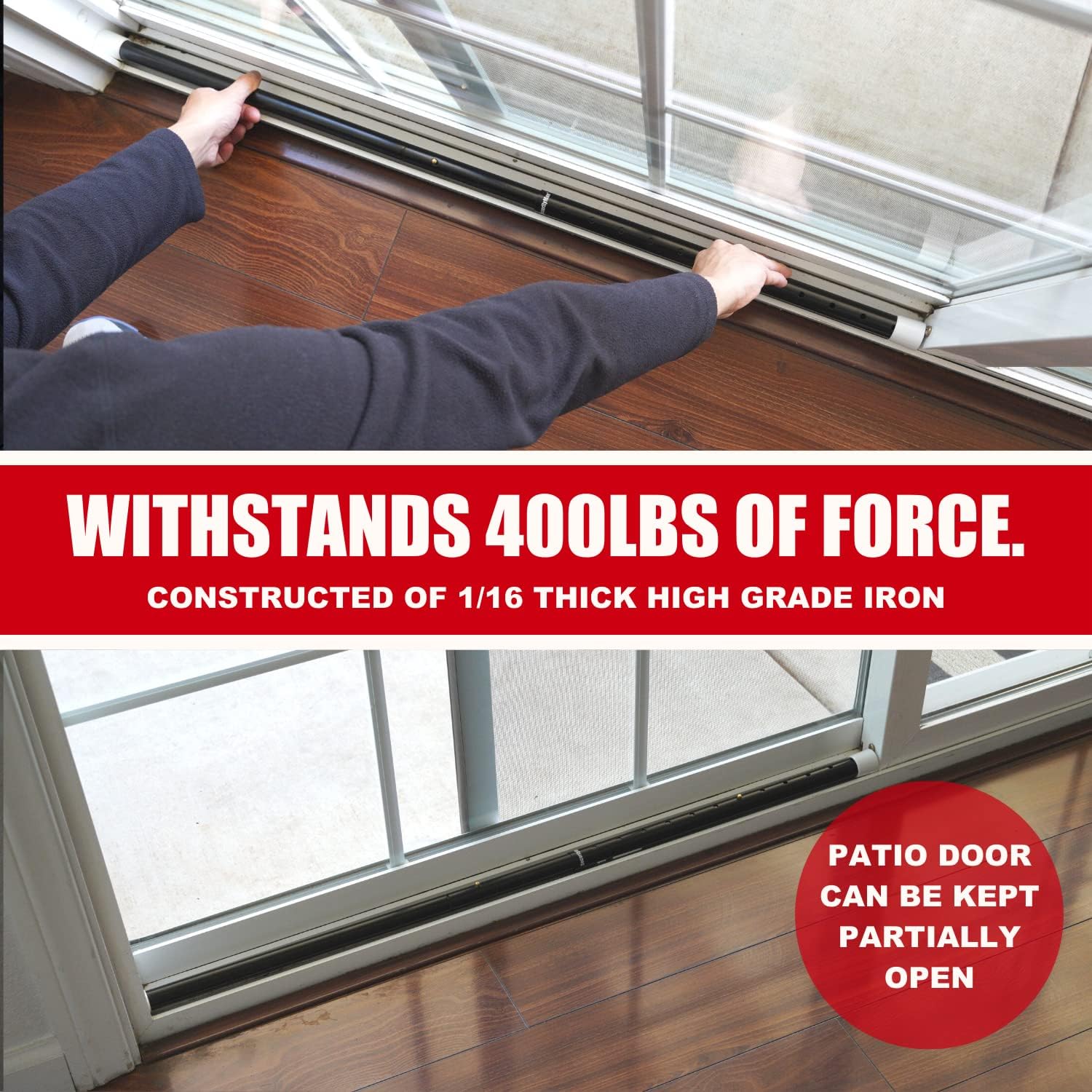 SECURITYMAN 2-in-1 Door Security Bar