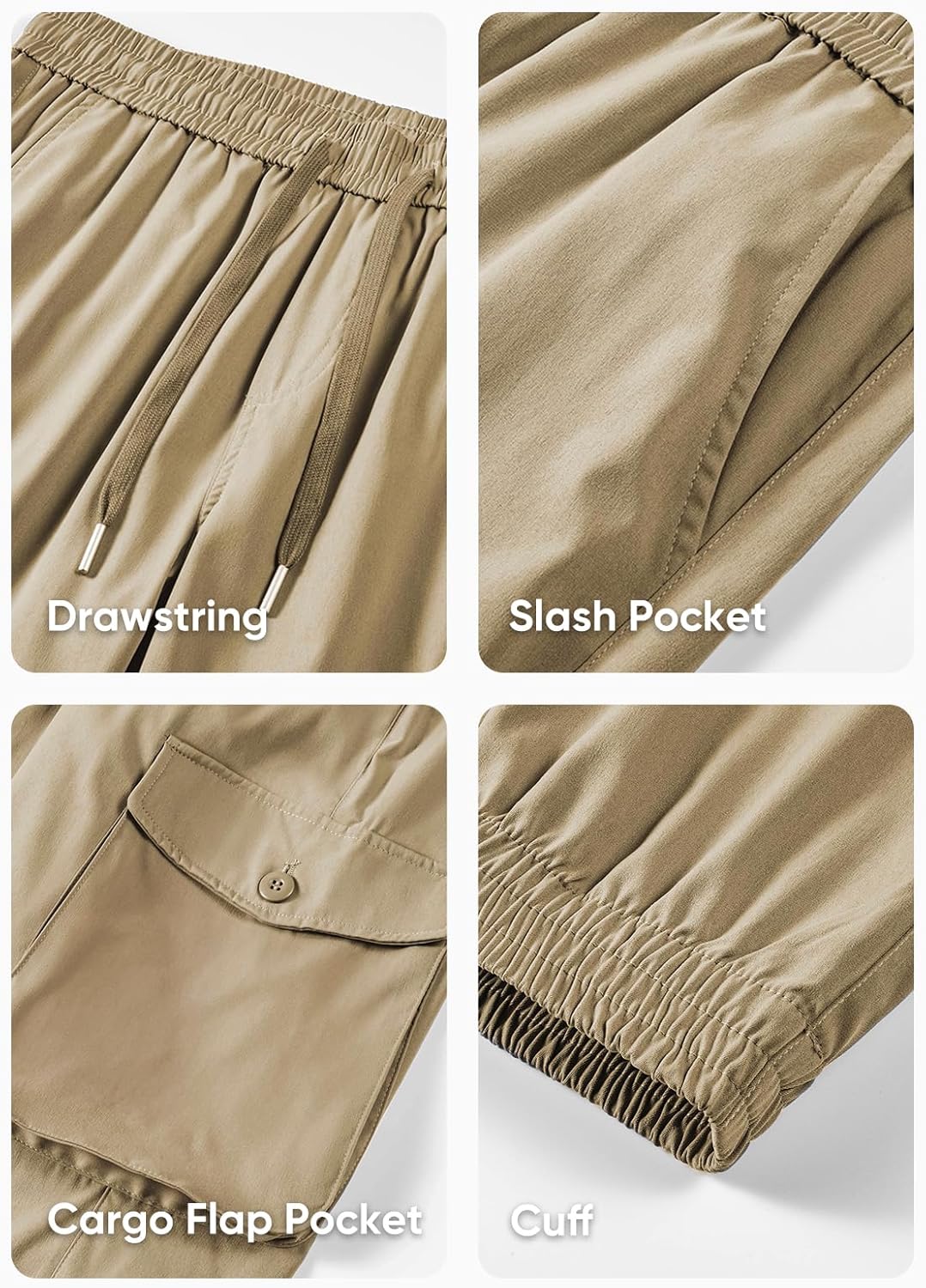 JMIERR Men's Casual Cargo Joggers Pants