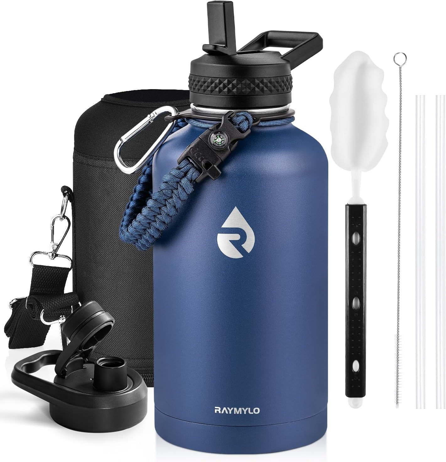 64oz Insulated Water Bottle Stainless Steel