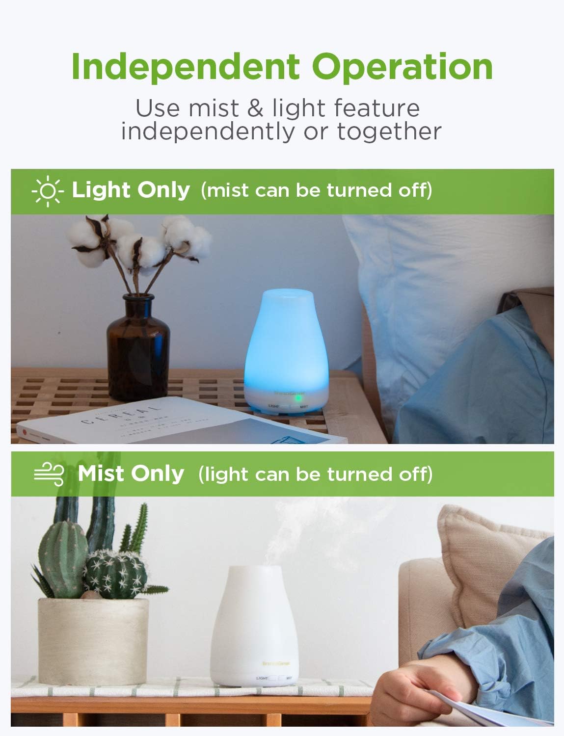 InnoGear Essential Oil Diffuser 5-in-1 Aromatherapy