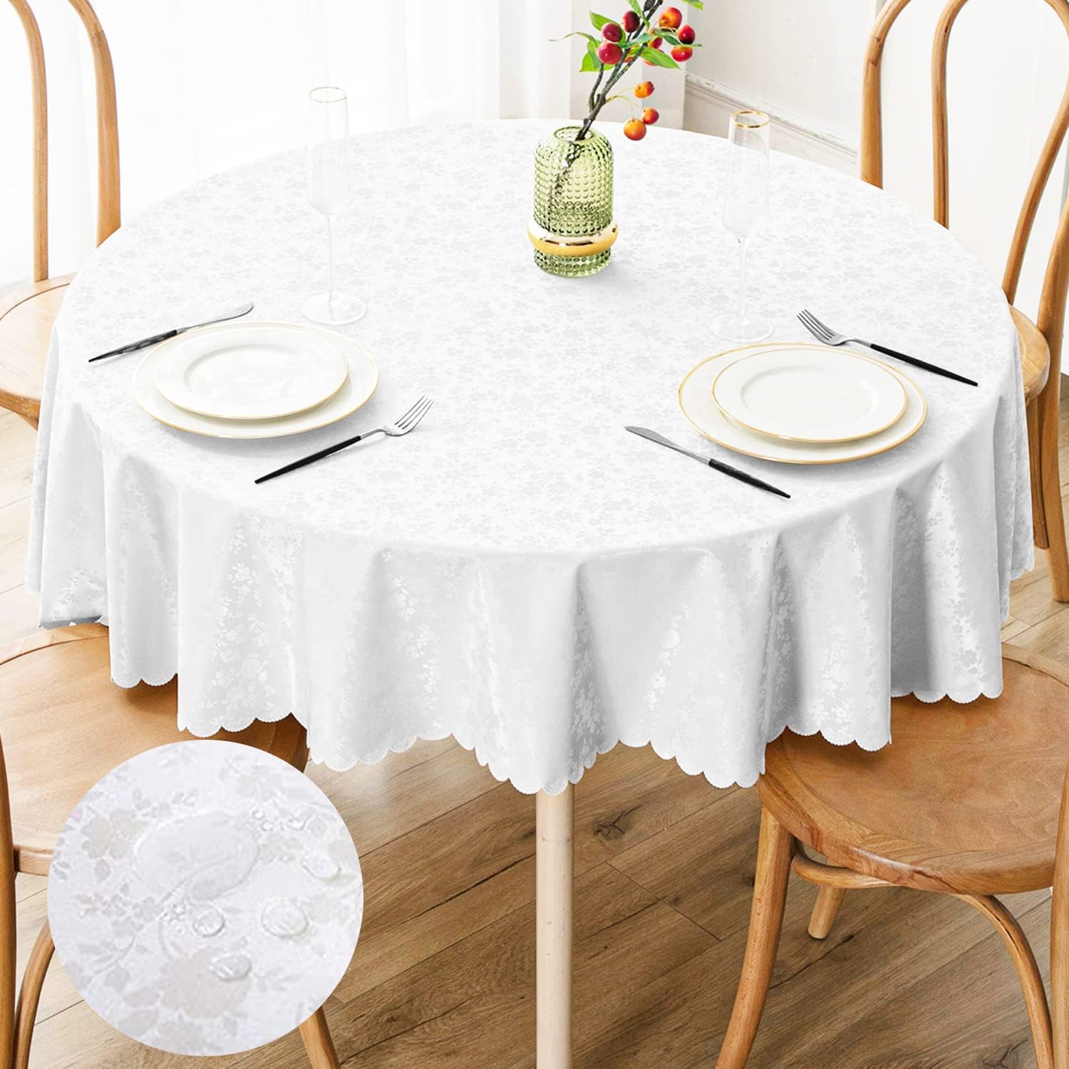 Smiry Rectangle Table Cloth Waterproof Heavy Duty