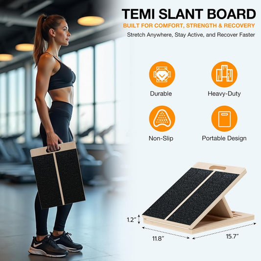 TEMI Slant Board for Calf-Stretching  for Squats