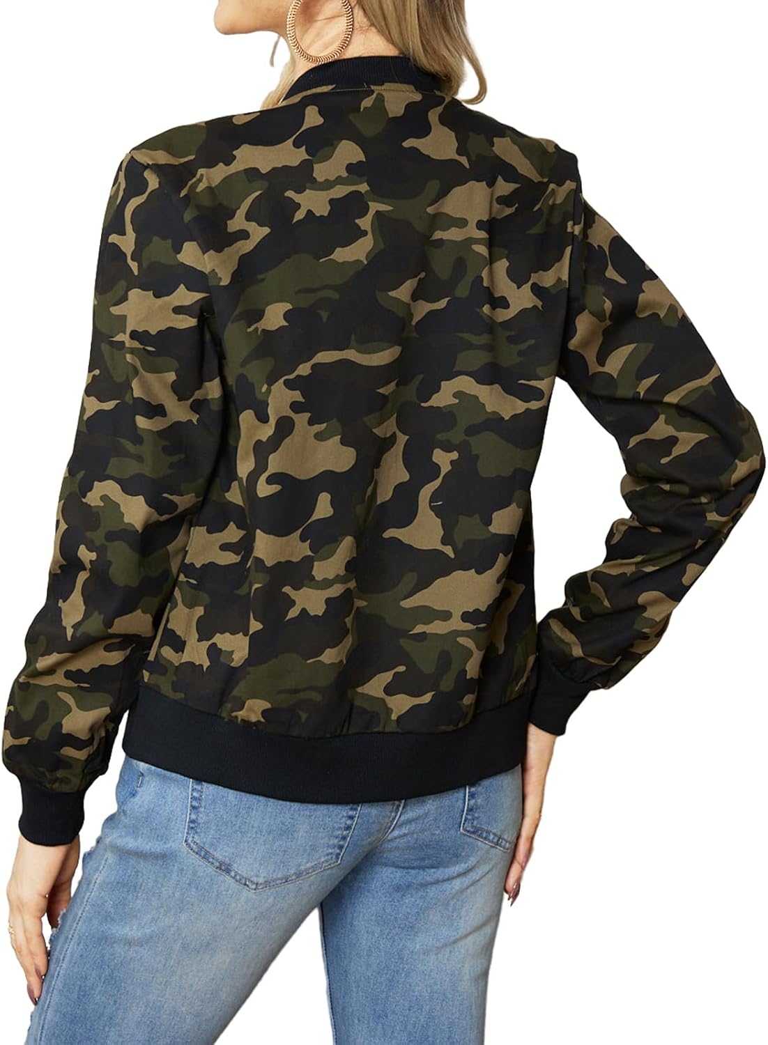 Women’s Lightweight Casual Bomber Jacket