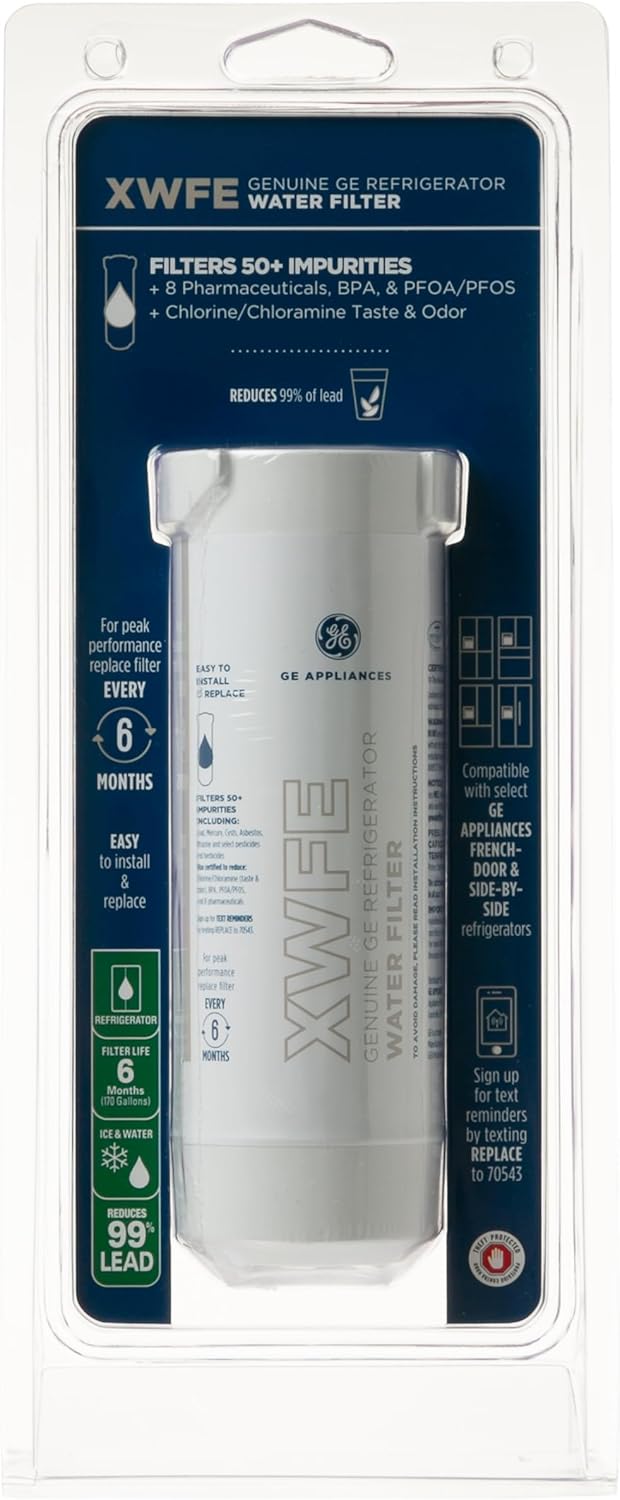 GE XWFE Refrigerator Water Filter Genuine Replacement