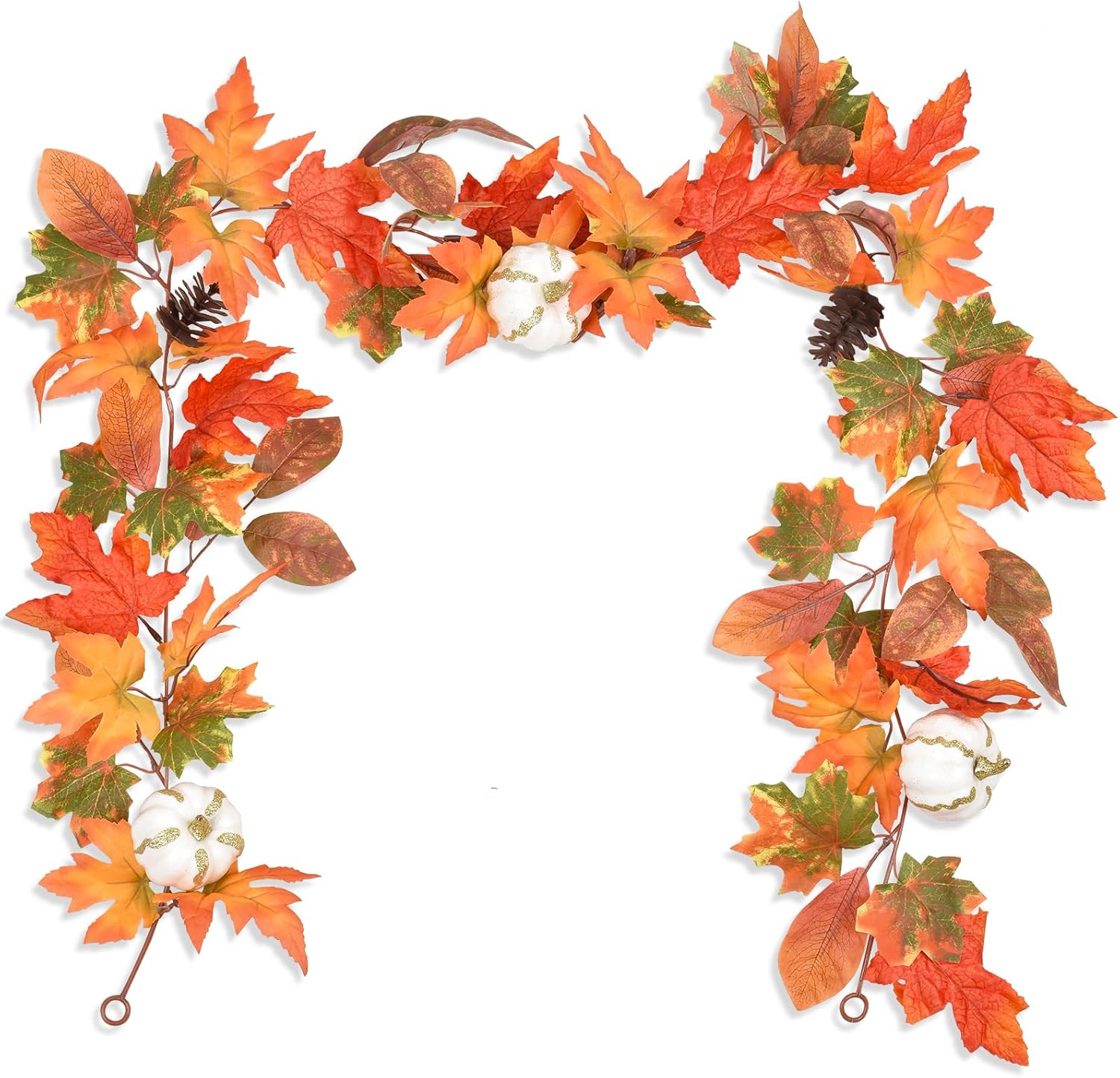 DearHouse 2 Pack Fall Garland Maple Leaf