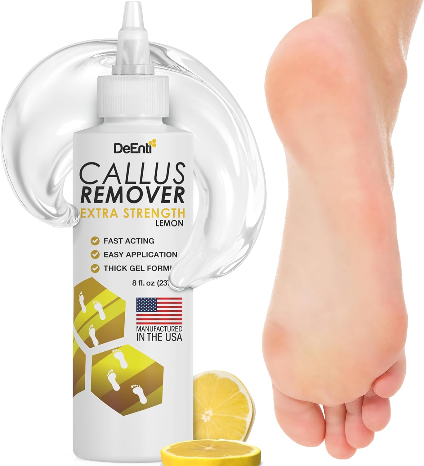 DeEnti Callus Remover for Feet Extra Strength Foot Callus Remover Gel