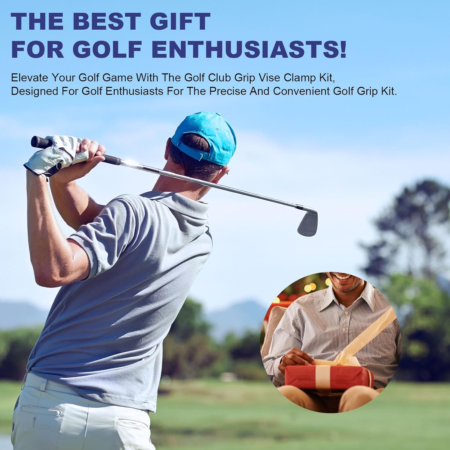 Golf Club Grip Vise Clamp Kit-Golf Grip Kit for Regripping