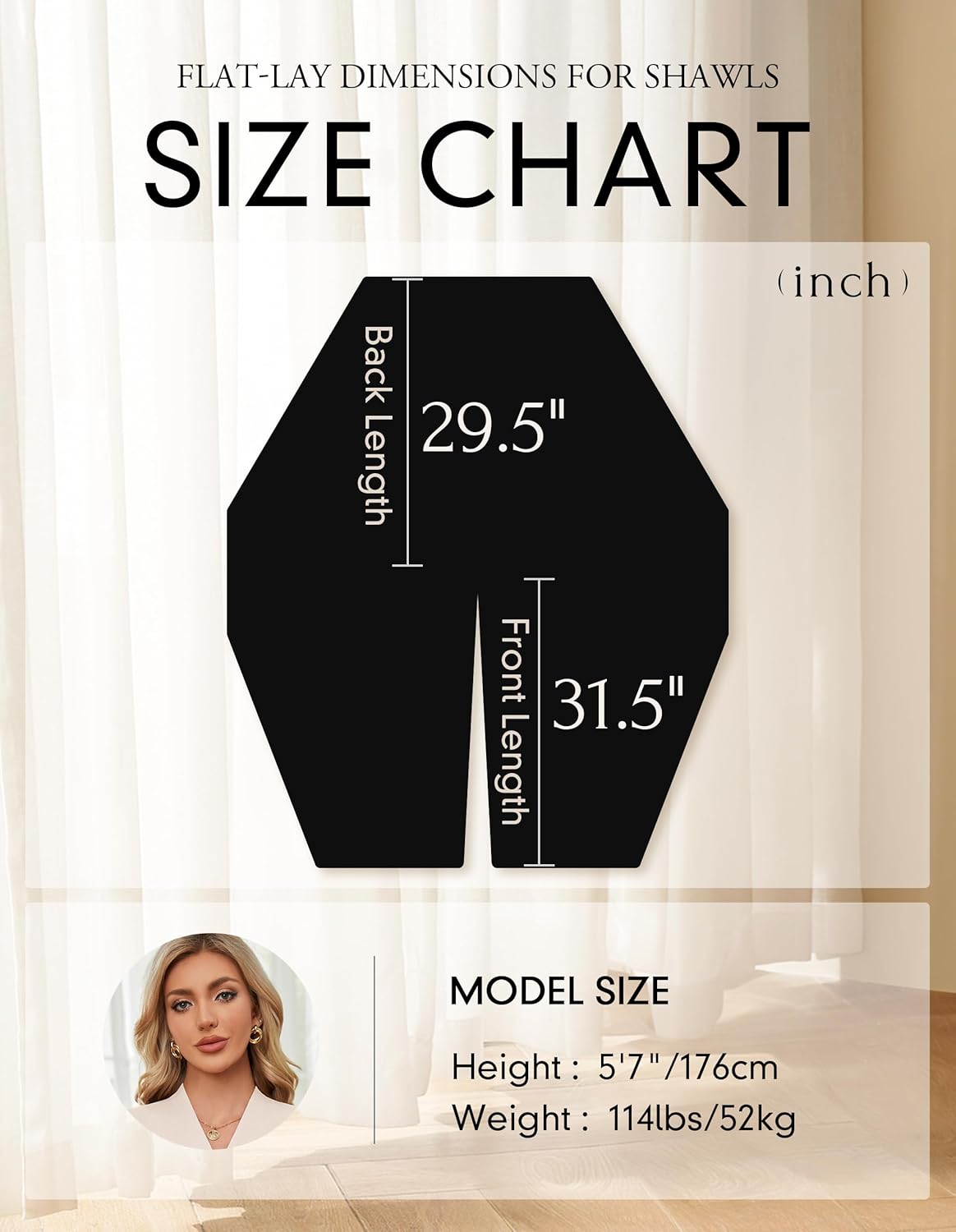 PULI Women's Elegant Shawl Wraps Sweater