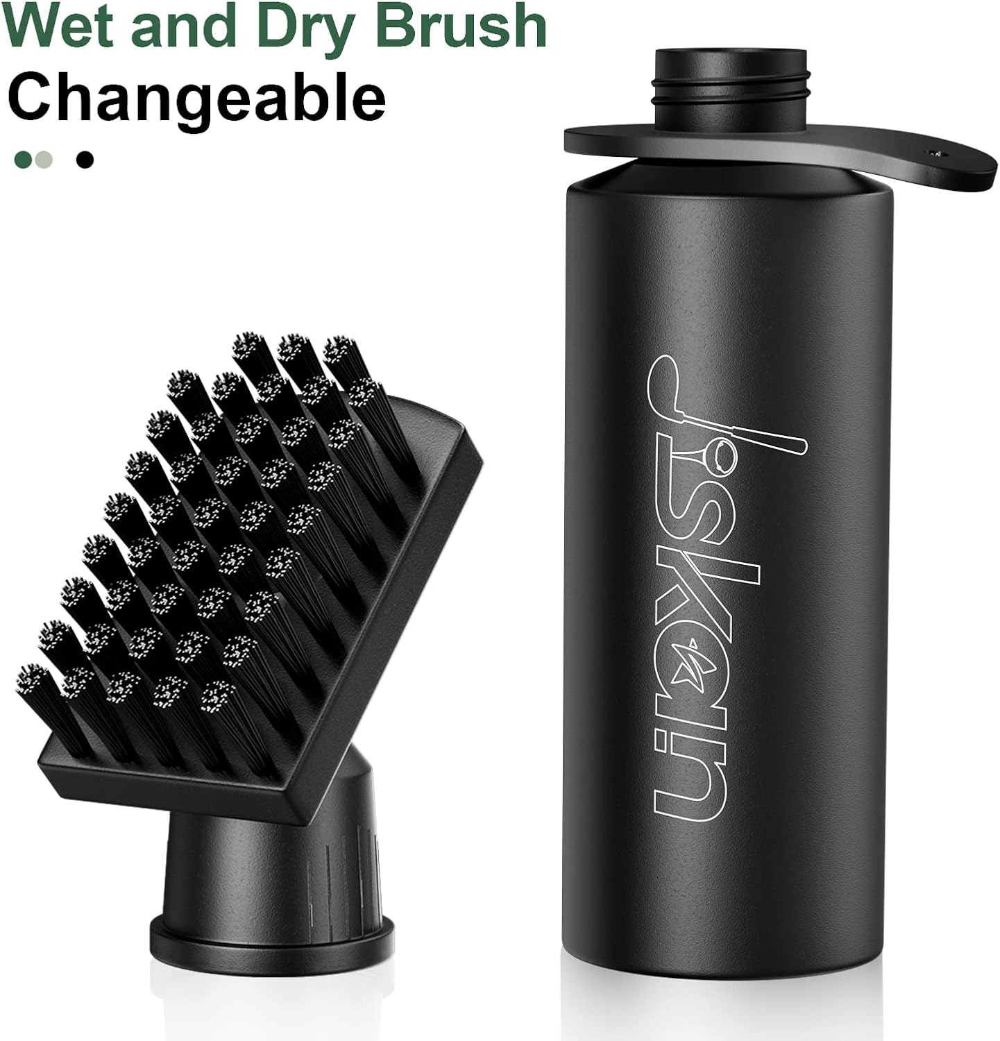 Pro Golf Club Brush Cleaner with Retainer Clip