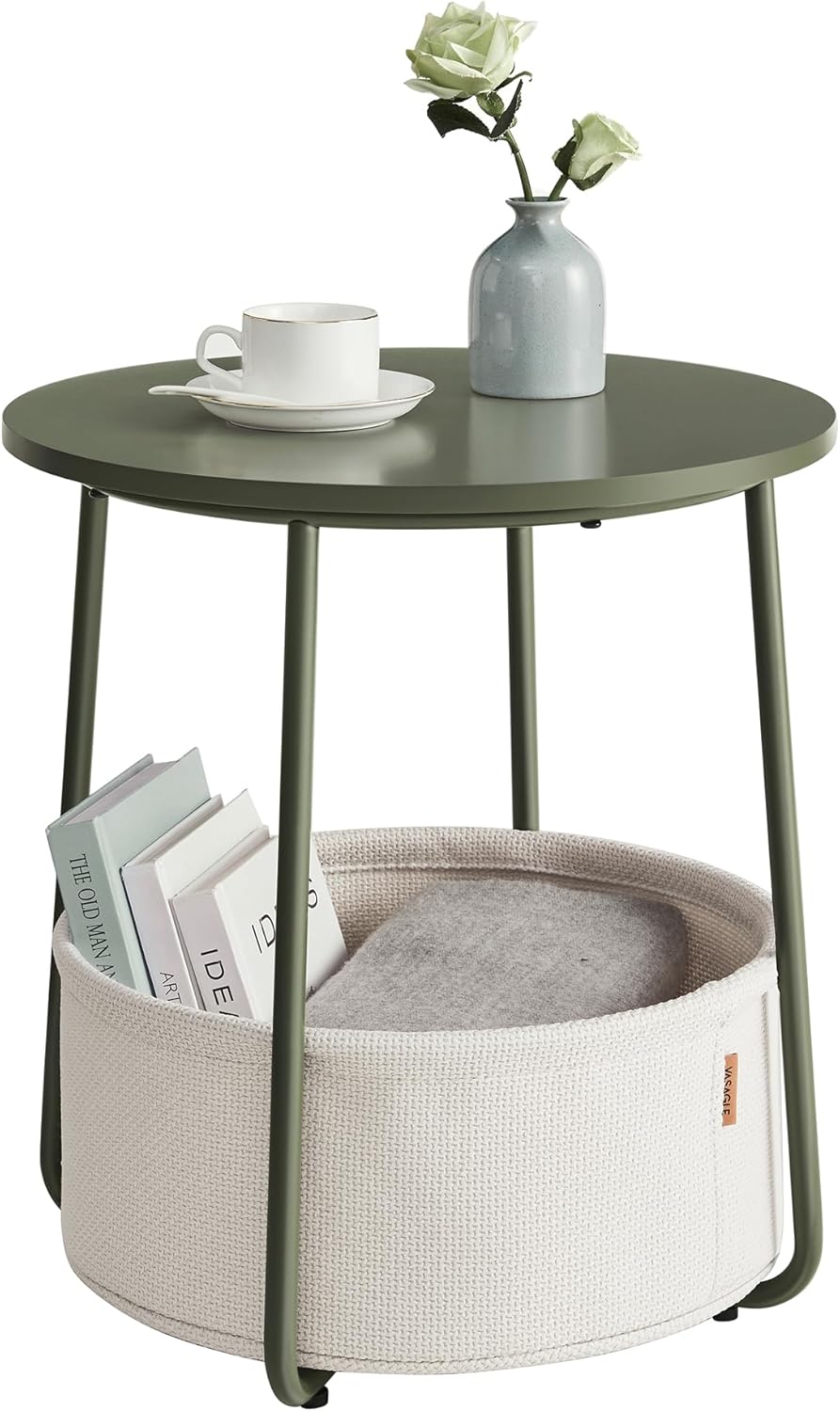 VASAGLE LILEA Collection Small Round Side End Table