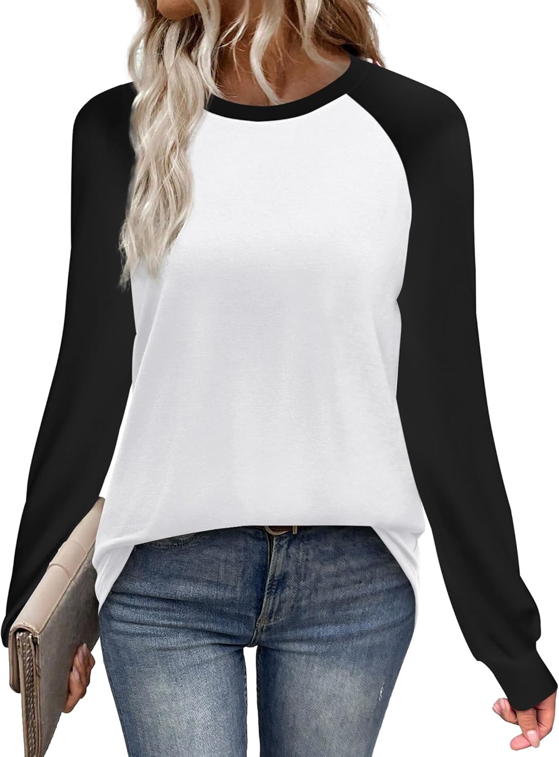 WIHOLL Women’s Long Sleeve Raglan Shirt