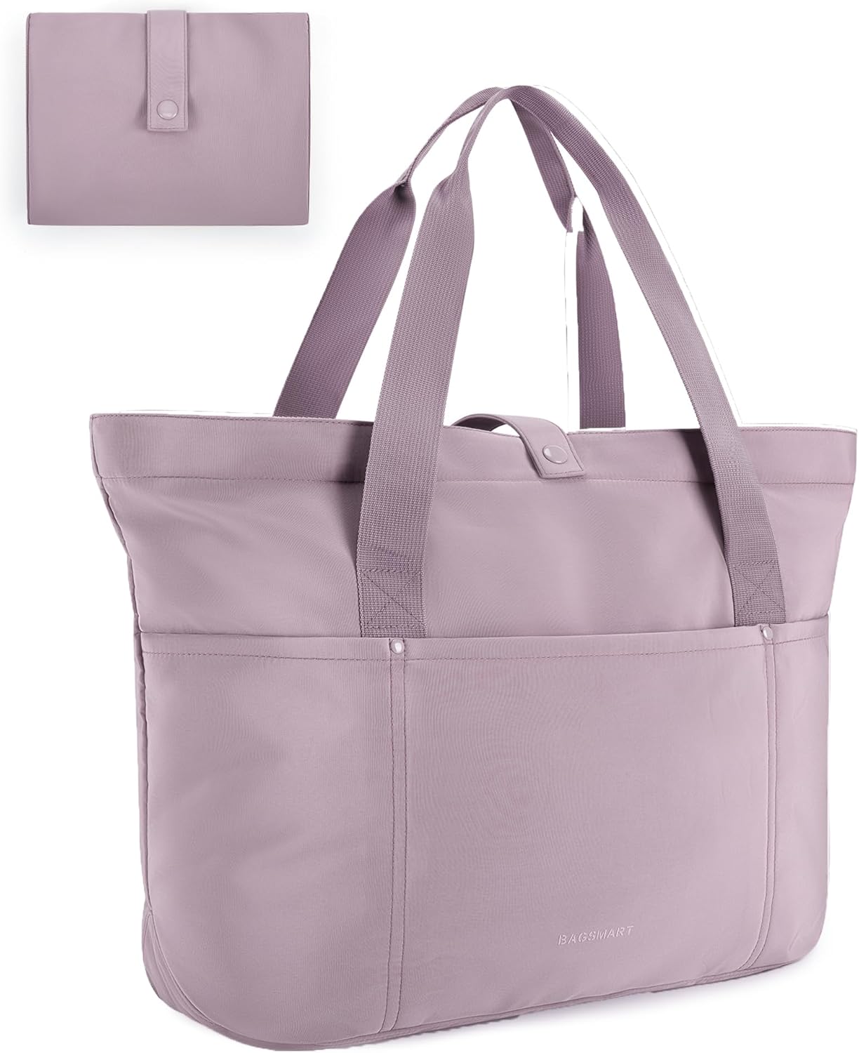 BAGSMART Foldable Tote Bag for Women – Large Travel & Work Handbag
