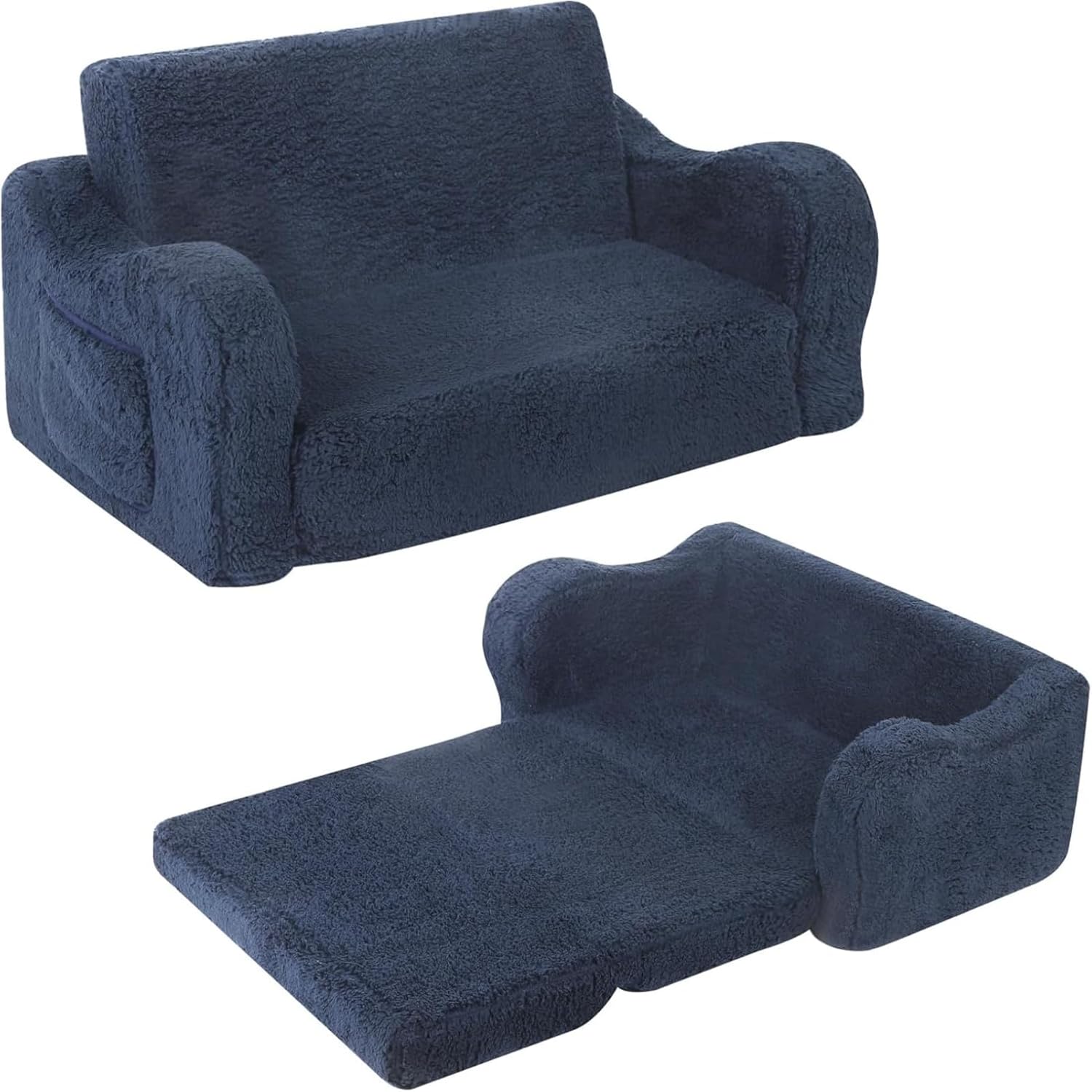 Kids Chairs for Toddle Soft Sherpa Couch Fold Out