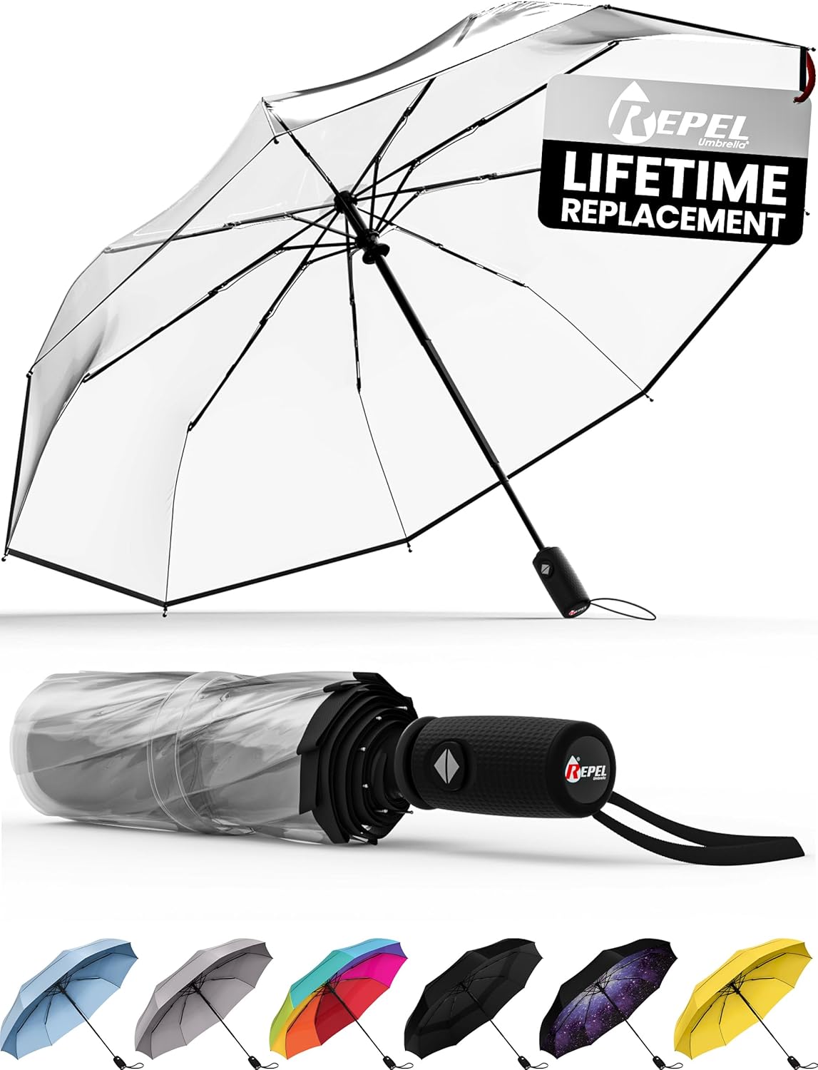 REPEL Windproof Travel Umbrella