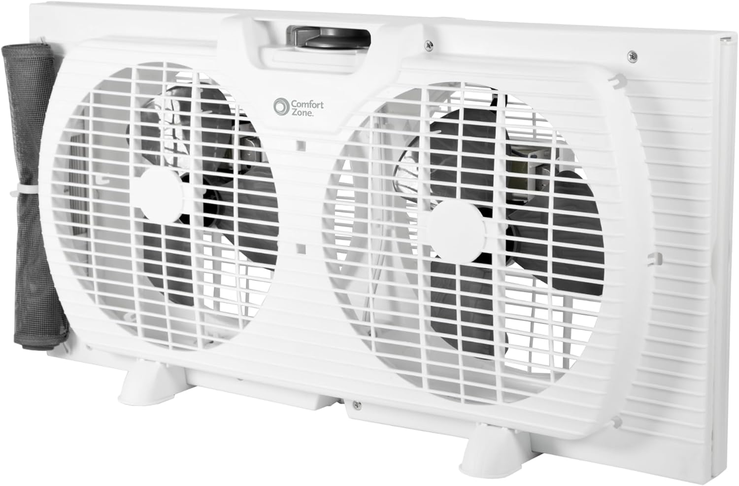 Comfort Zone Twin Window Fan with Reversible Airflow Control