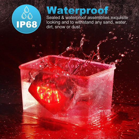 Partsam 12V Submersible LED Trailer Lights