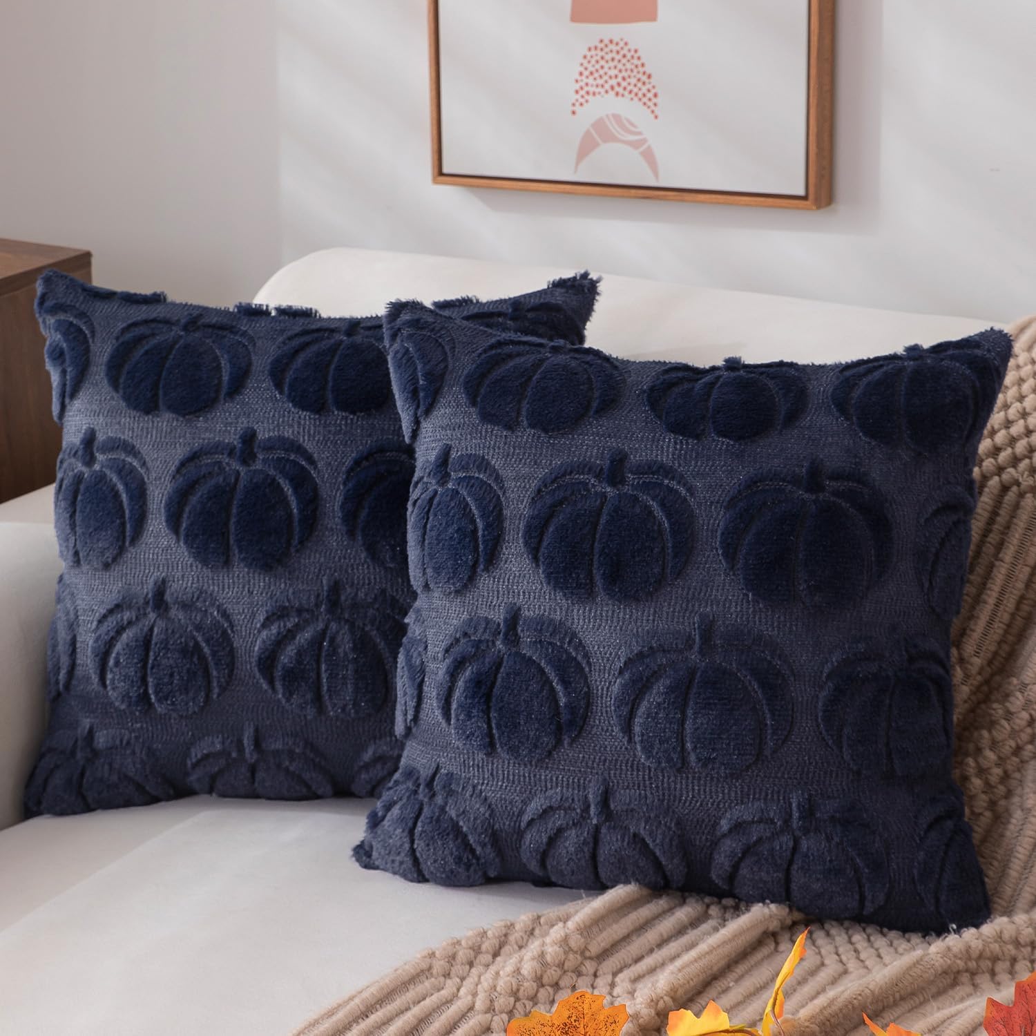 DFXSZ Fall Pillow Covers 18x18 Set of 2 Fall Decorations