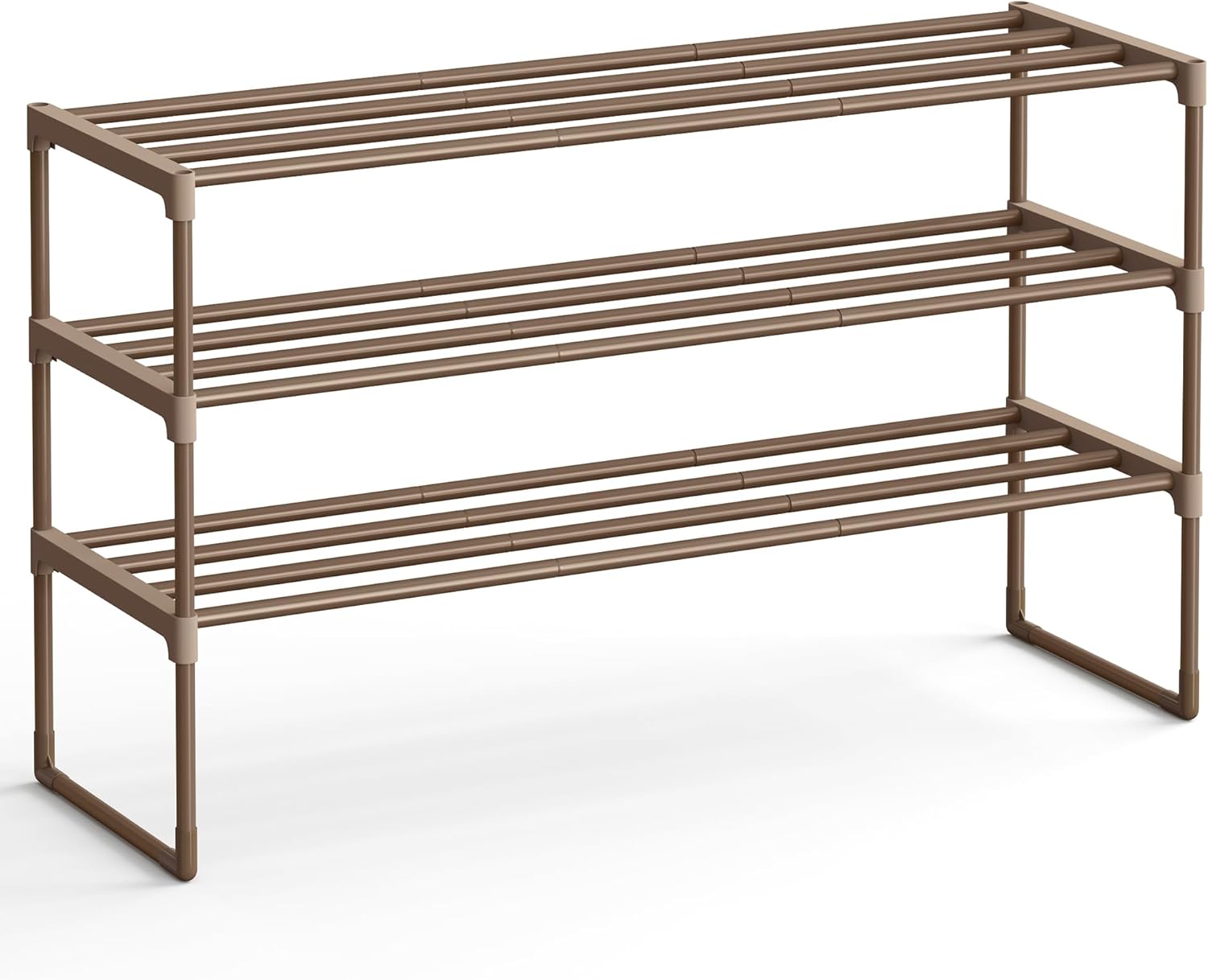 SONGMICS Shoe Rack, 3-Tier Shoe Organizer