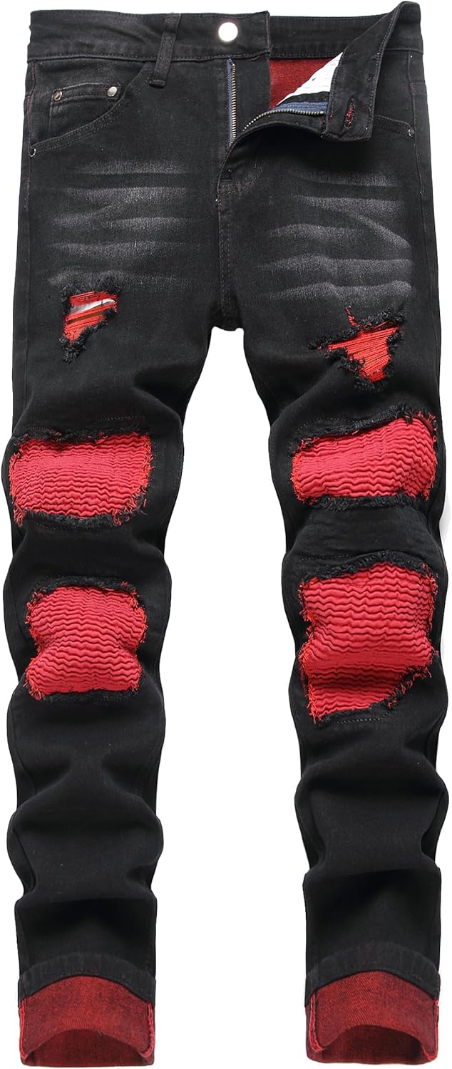 JUNBAOSS Men's Slim Fit Stretch Jeans for Men