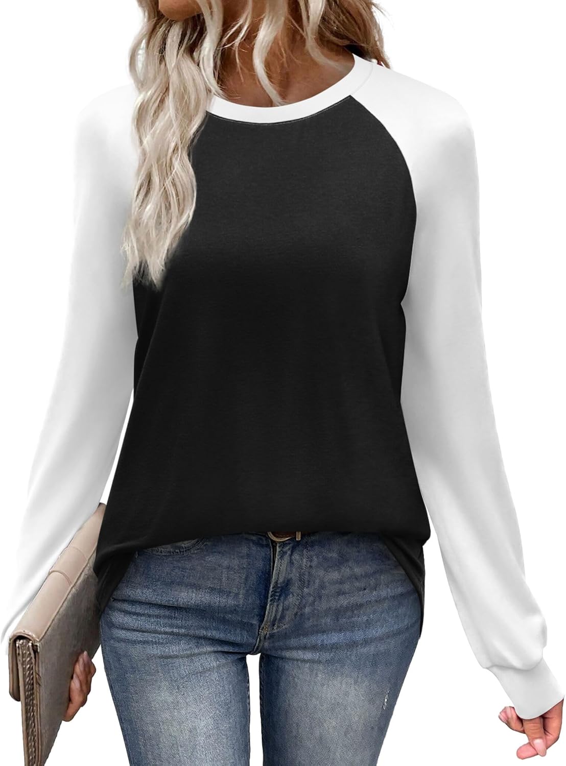 WIHOLL Women’s Long Sleeve Raglan Shirt
