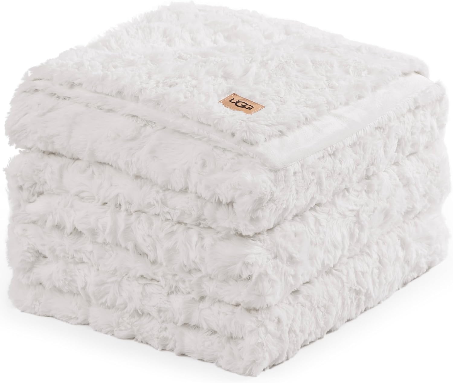 UGG Adalee Faux Fur Throw Blanket Luxury Lightweight