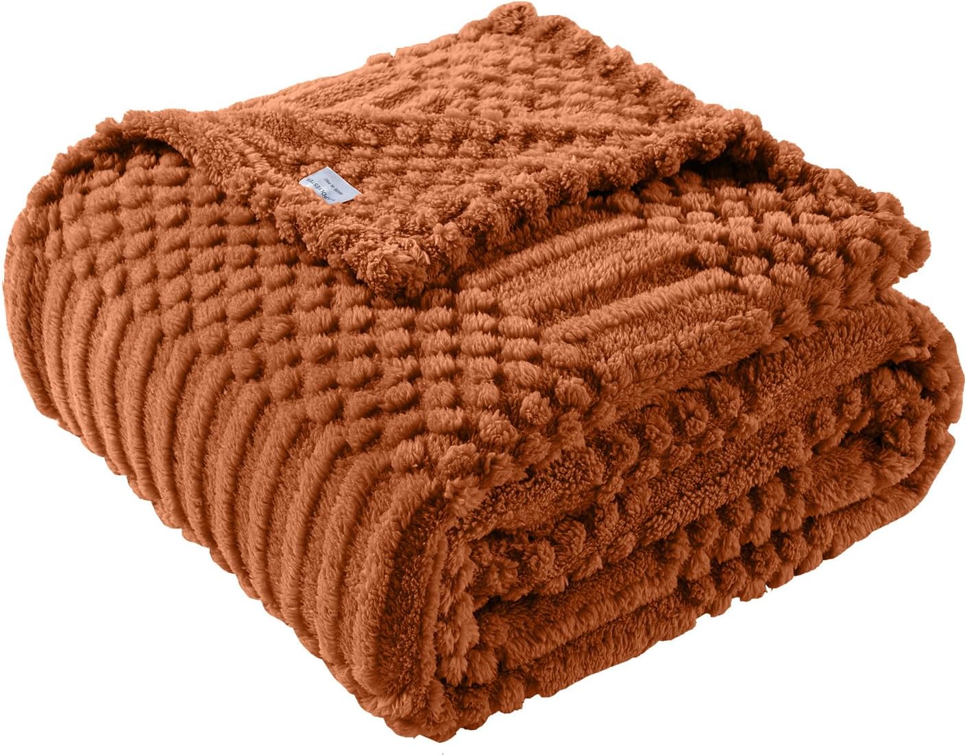 Rust Throw Blanket Soft & Fluffy FleeceBlanket