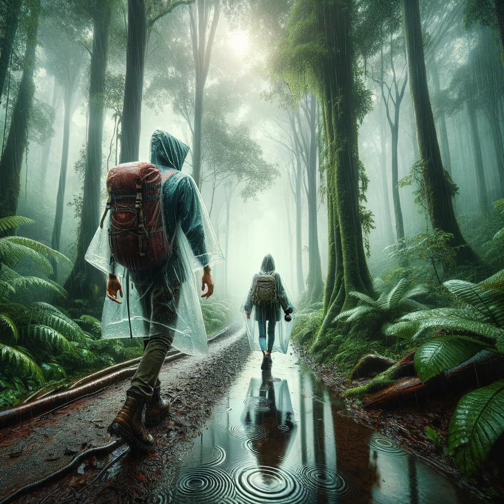 Hagon PRO Disposable Rain Ponchos for Adults