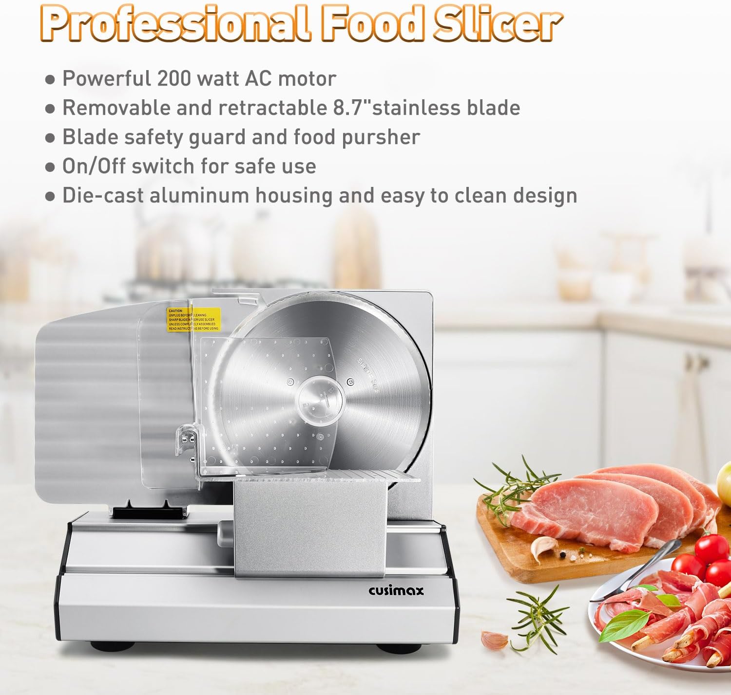 Removable Blade Food Slicer for Home Kitchen