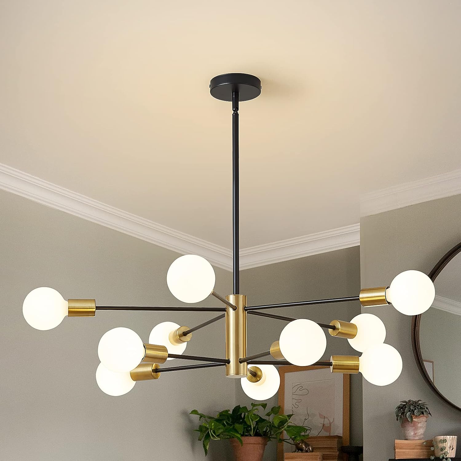 Modern Chandelier Ceiling Light Fixture Sputnik