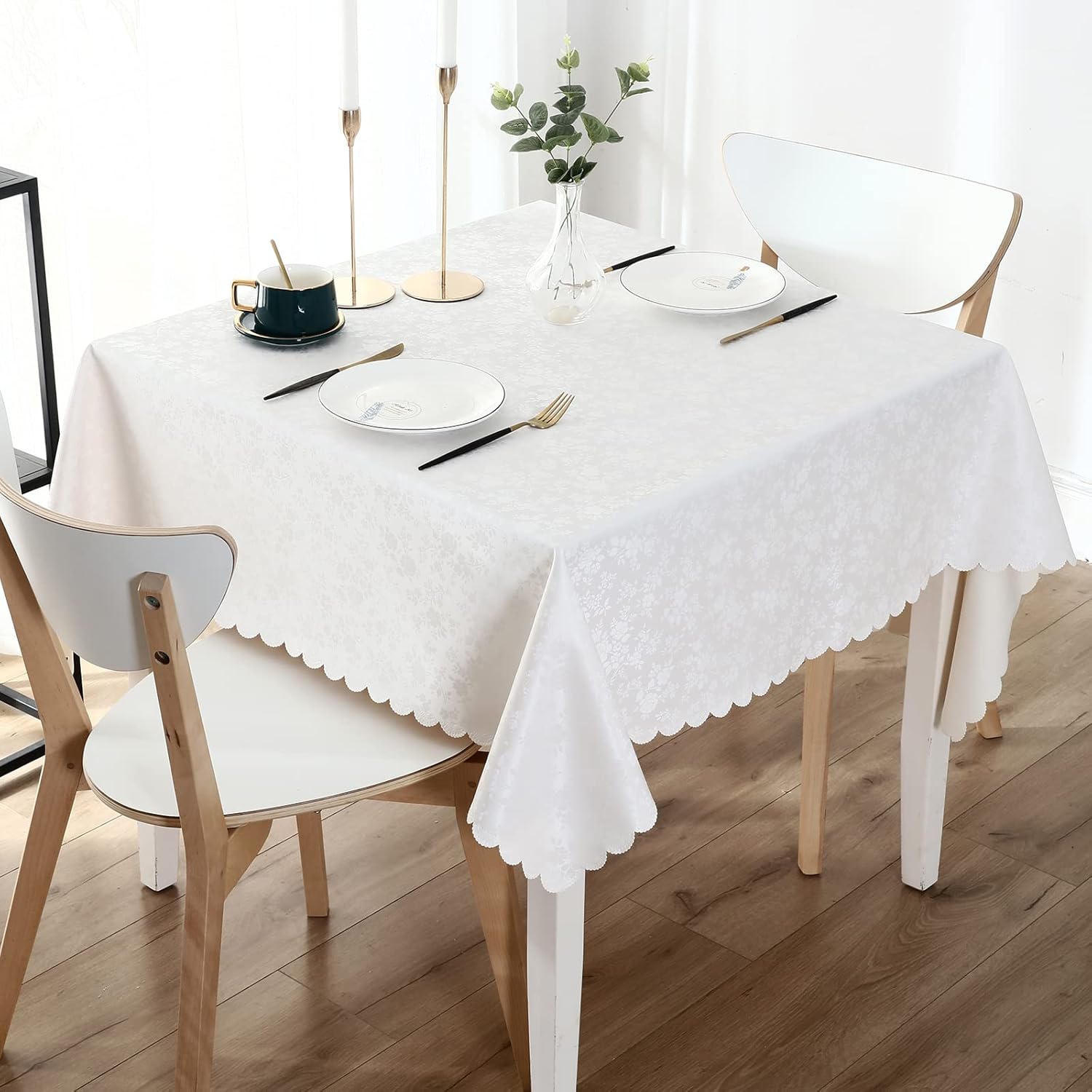 Smiry Rectangle Table Cloth Waterproof Heavy Duty