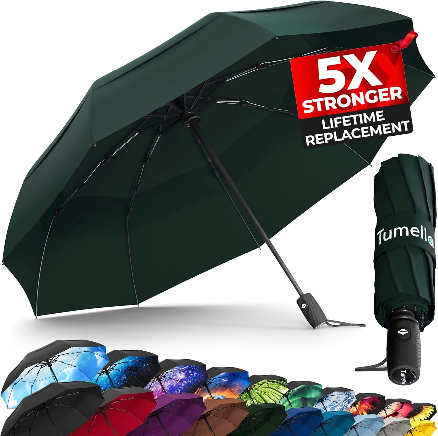 TUMELLA Windproof Travel Umbrella
