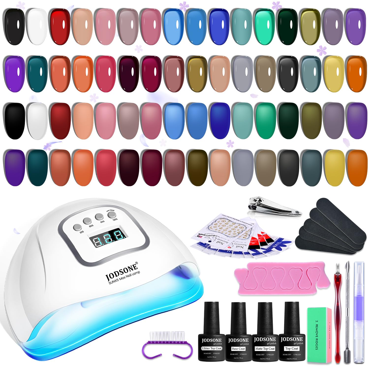 JODSONE Gel Nail Polish Kit with UV Light