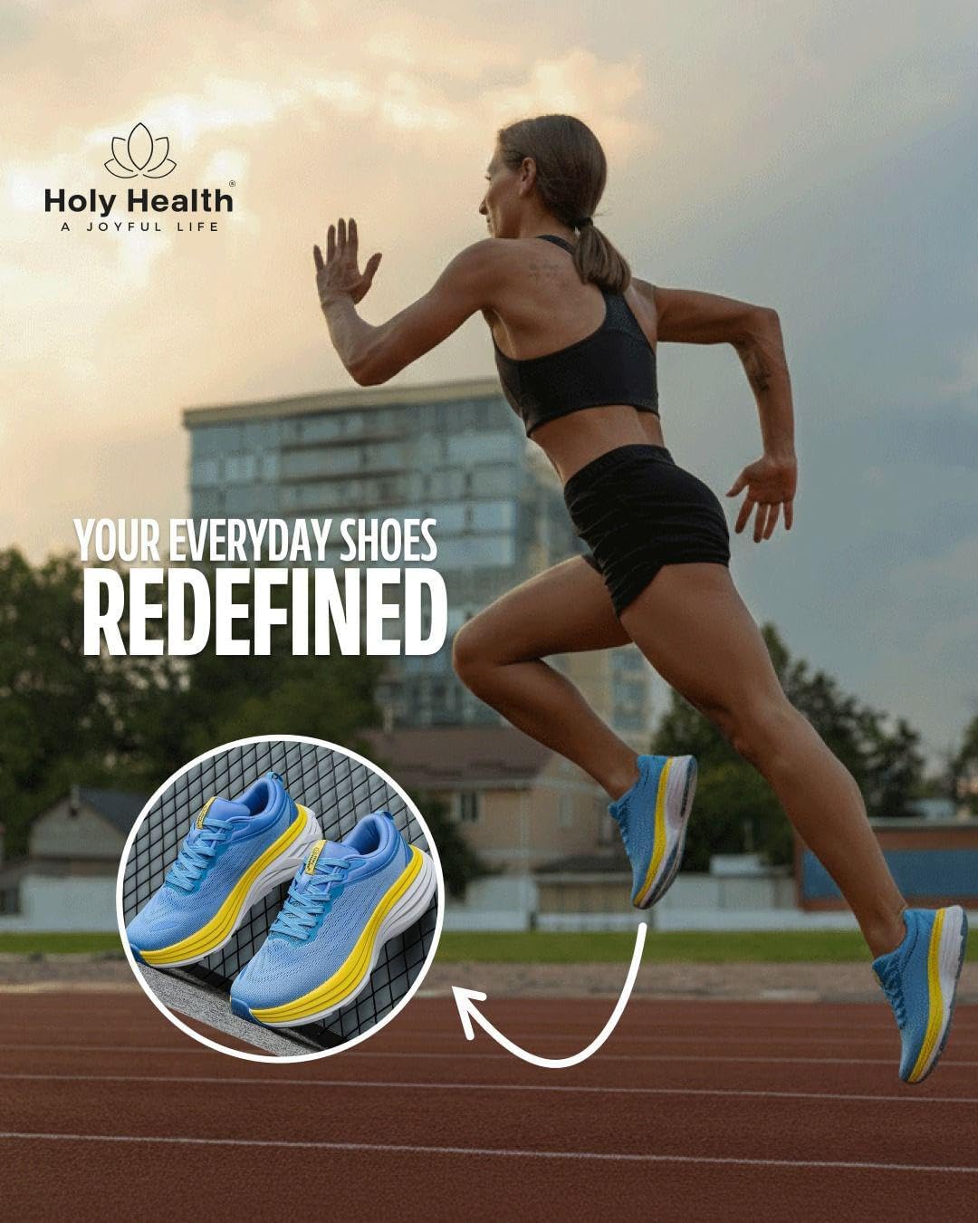HOLY HEALTH® Blue Breeze Running Shoes