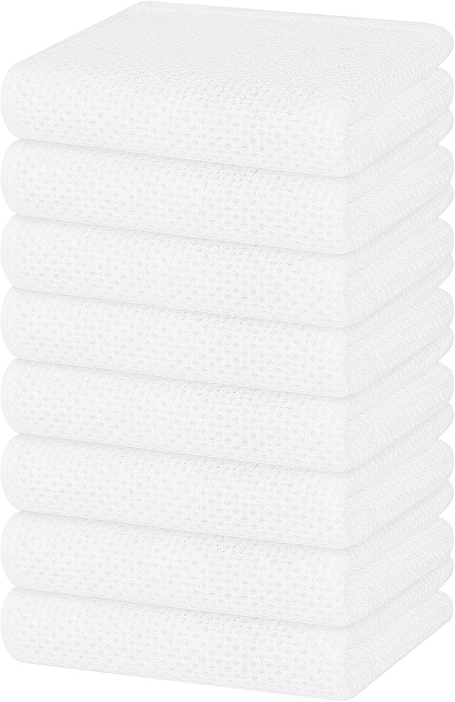 Homaxy 100% Cotton Waffle Dish Cloths
