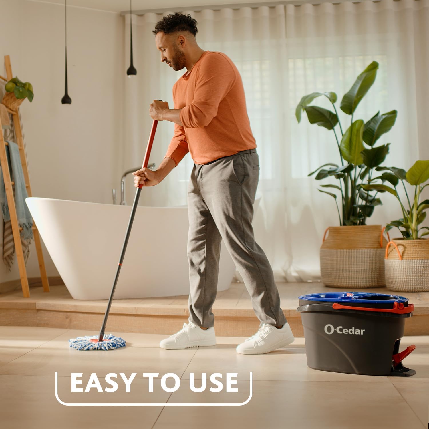 O-Cedar RinseClean Spin Mop & Bucket