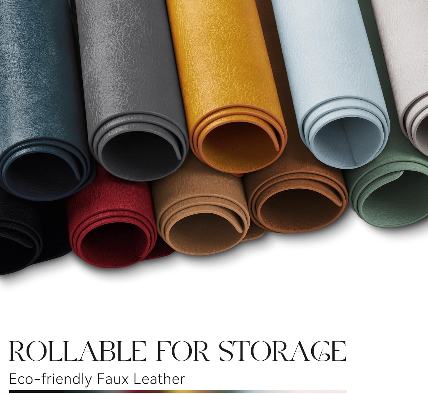 MOSAYT Vinyl Placemats Set Fall Faux Leather